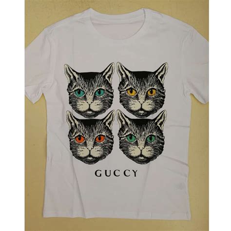 black cat t shirt gucci.